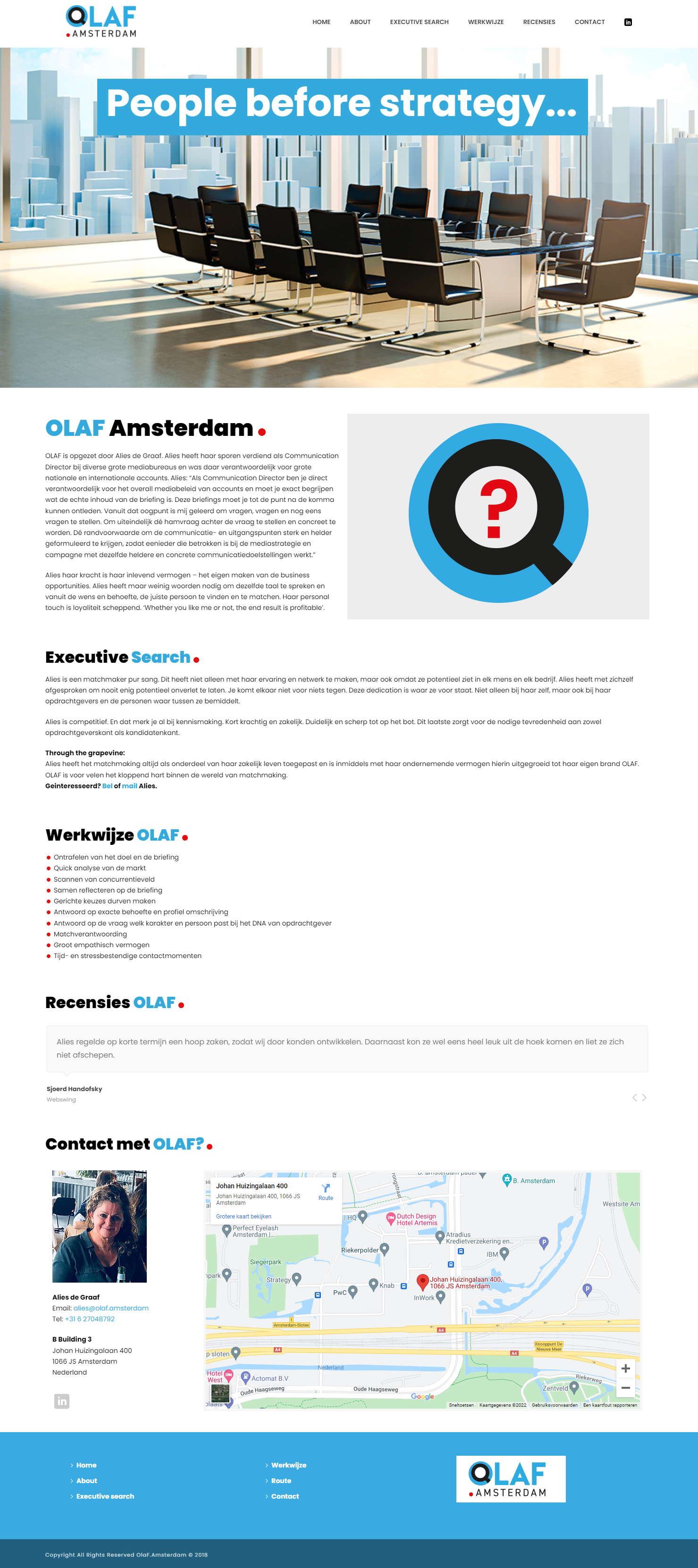 Website Olaf Amsterdam