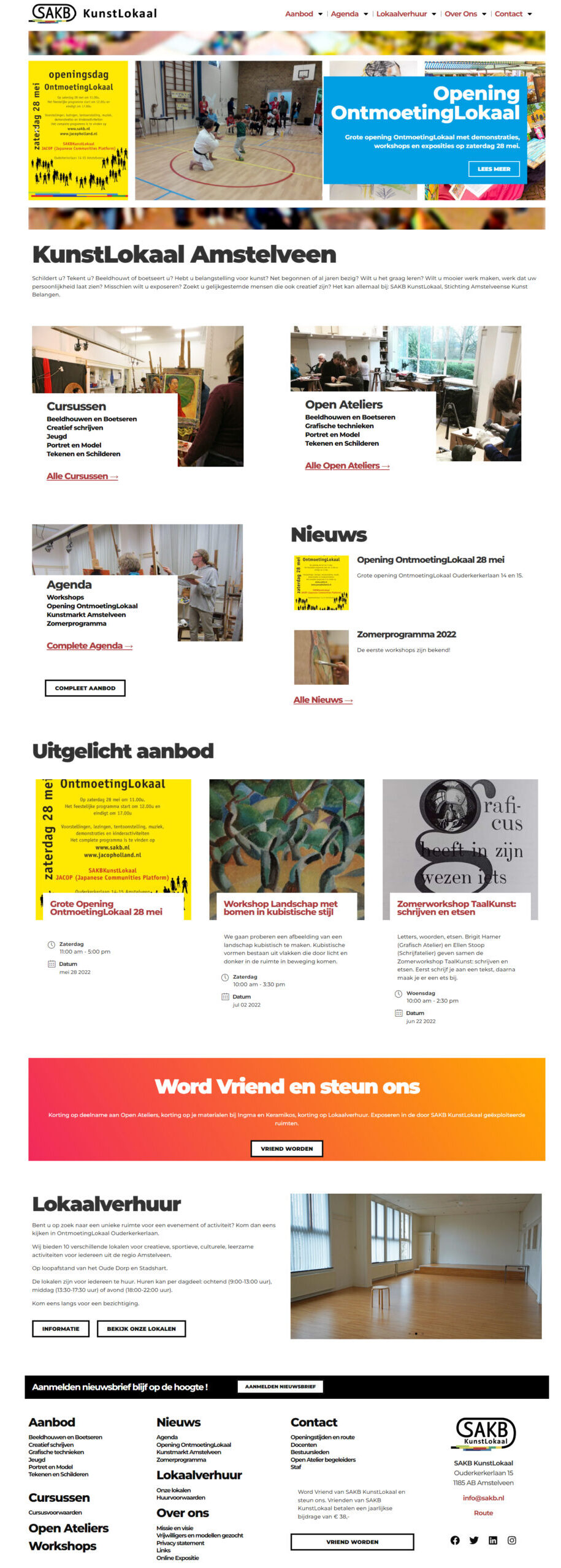 WebSpaceZ Webdesign SAKB KunstLokaal