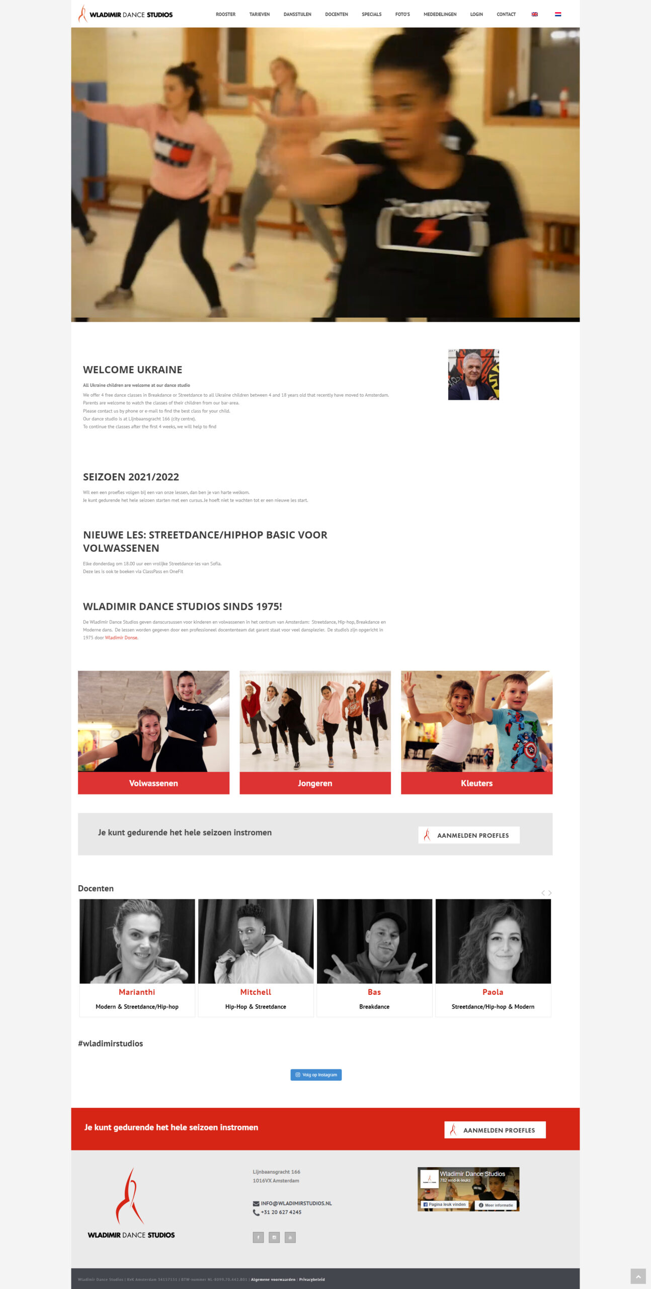 WebSpaceZ Webdesign Wladimir Dance Studios